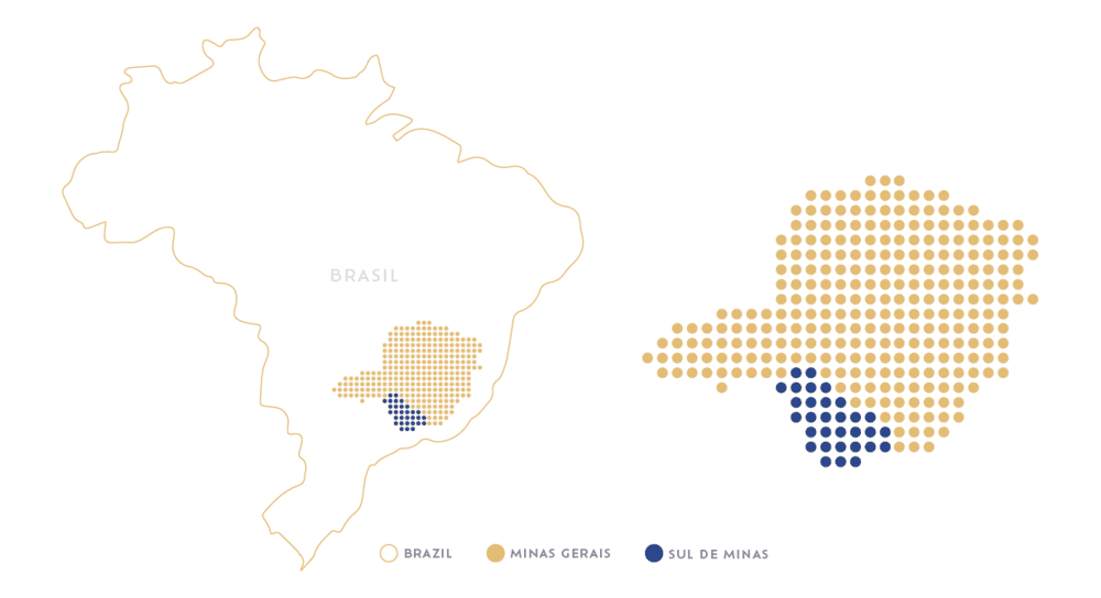 mapa sul de minas detail